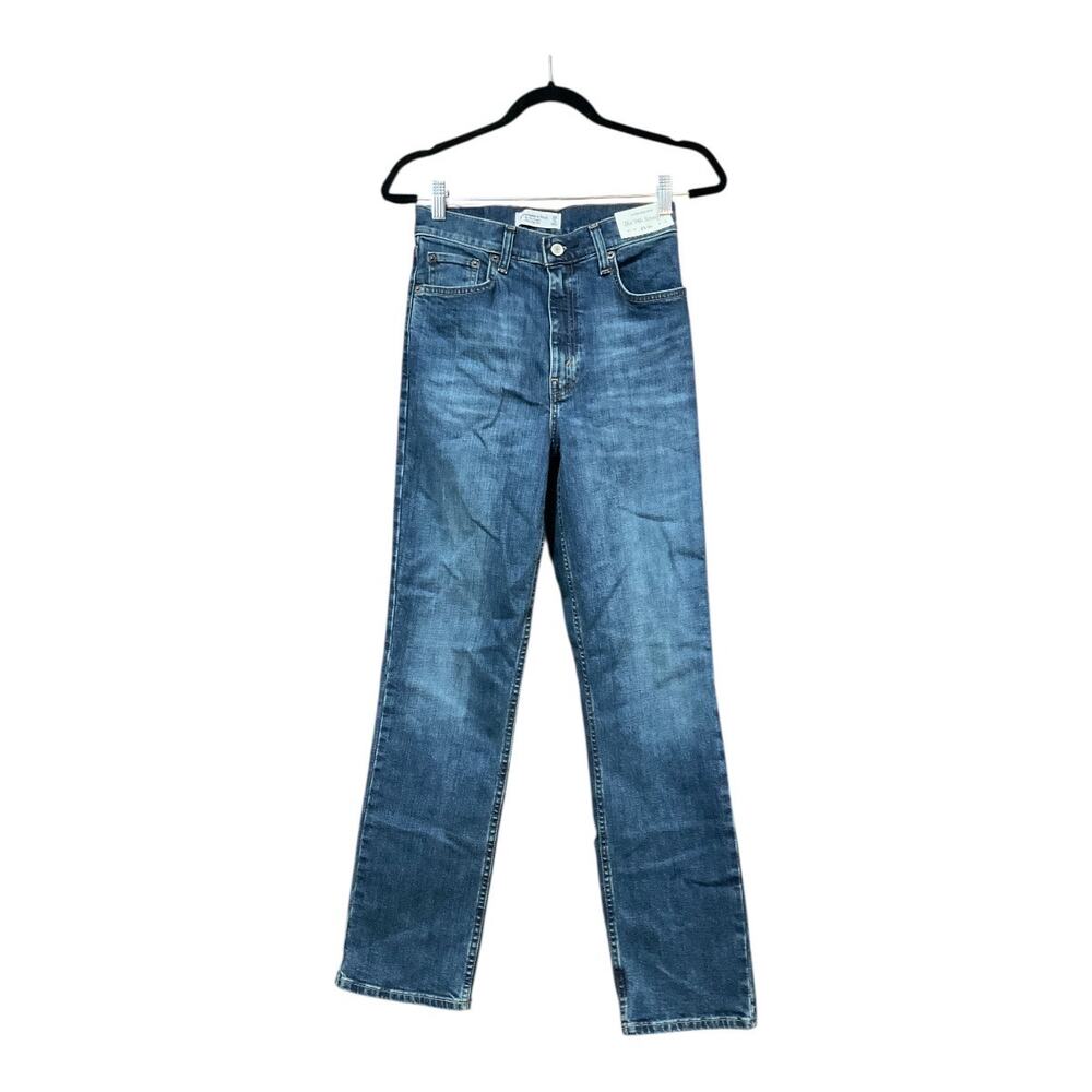 Abercrombie & Fitch Jeans Women 90s Straight Ultra High Rise 25 Blue NWT